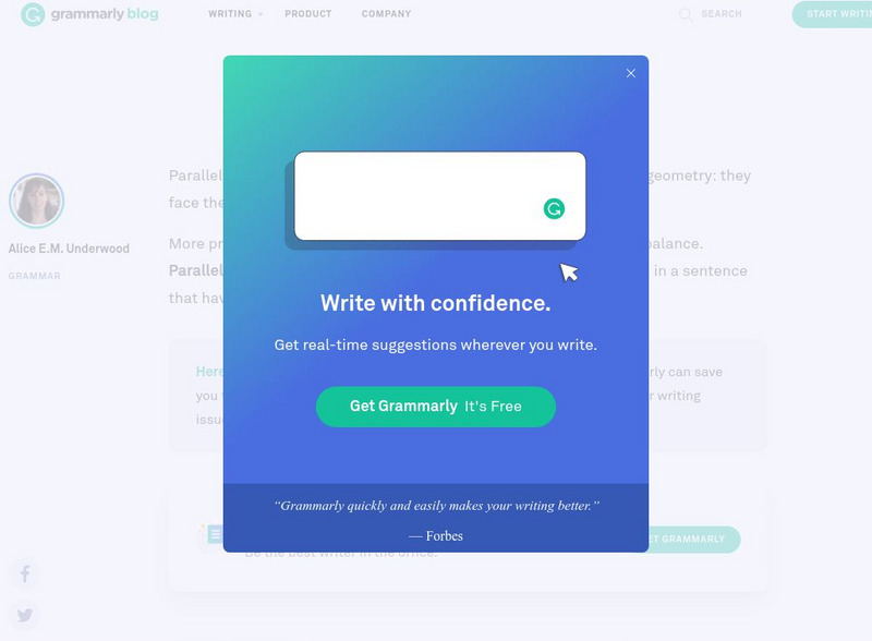Grammarly Blog: Parallelism in Writing Handout Grammarly Blog: Parallelism in Writing Handout