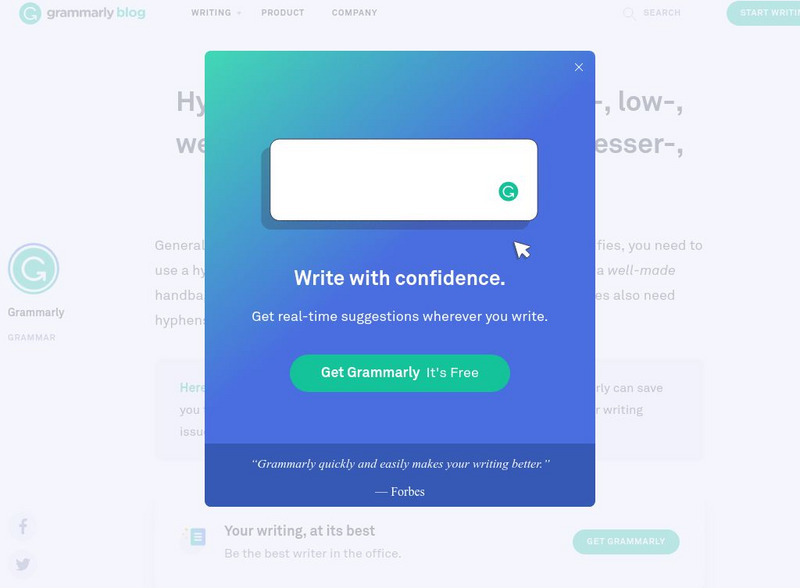 Grammarly Blog: Hyphen in Compound Adjective With High or Low Handout