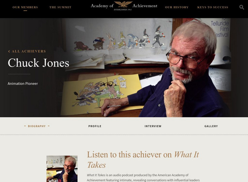 Academy of Achievement: Chuck Jones Website Academy of Achievement: Chuck Jones Website