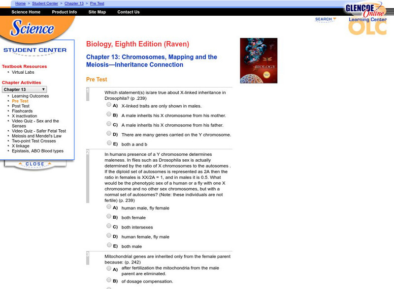 Mc Graw Hill:chromosomes, Mapping and the Meiosis Inheritance Connection Unknown Type Mc Graw Hill:chromosomes, Mapping and the Meiosis Inheritance Connection Unknown Type