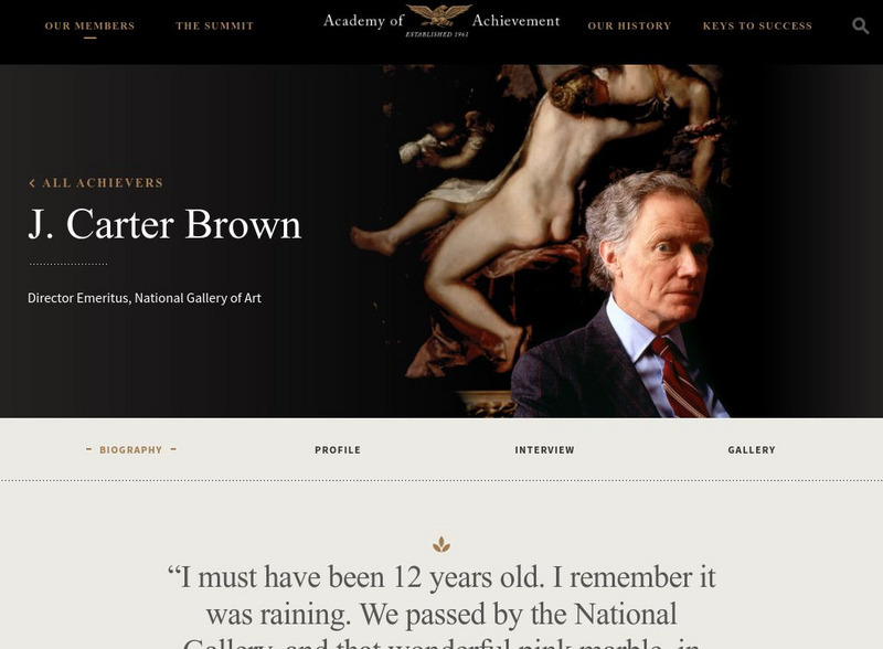 Academy of Achievement: J. Carter Brown Website Academy of Achievement: J. Carter Brown Website