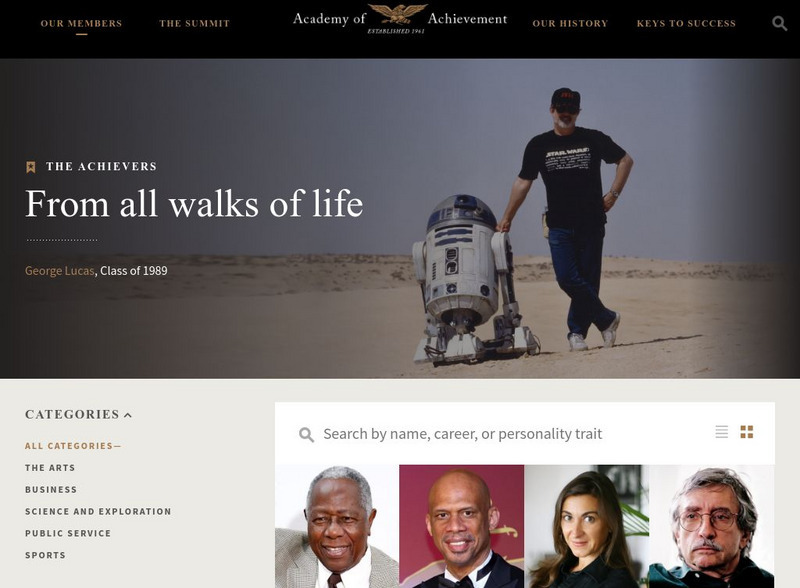 Academy of Achievement: The Hall of Public Service Website Academy of Achievement: The Hall of Public Service Website