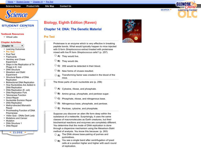 Mc Graw Hill: Dna Unknown Type