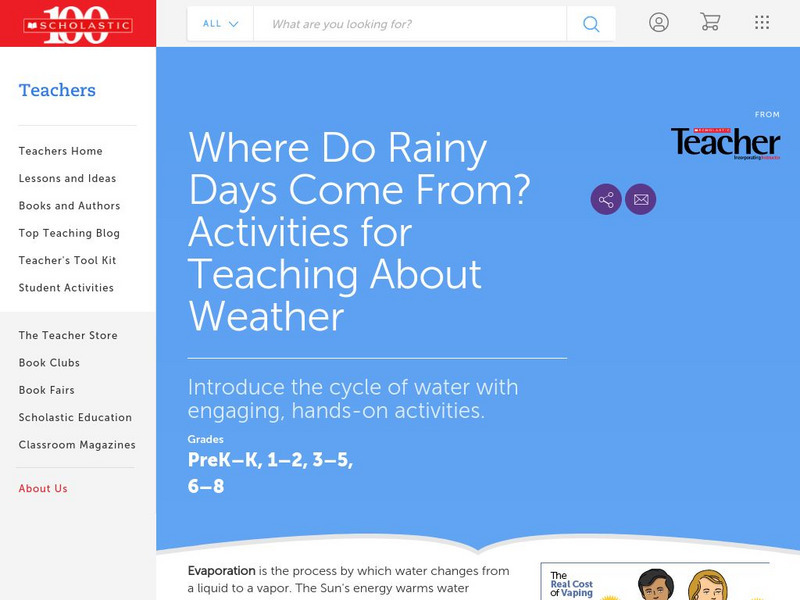 Scholastic: Where Do Rainy Days Come From? Lesson Plan Scholastic: Where Do Rainy Days Come From? Lesson Plan