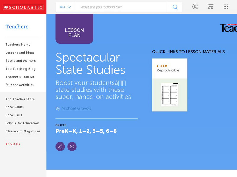 Scholastic Instructor: Spectacular State Studies Website Scholastic Instructor: Spectacular State Studies Website