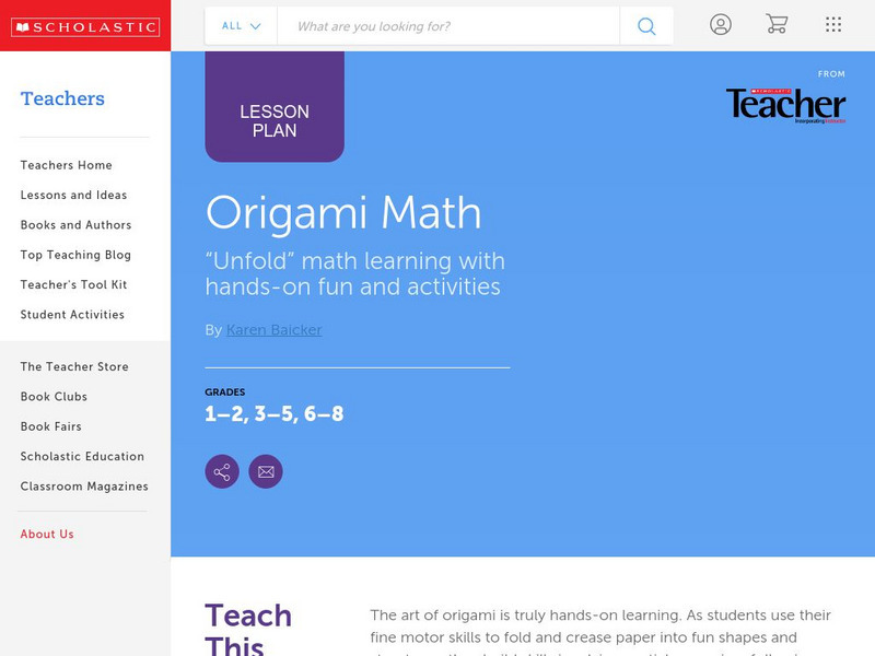 Scholastic Instructor: Origami Math Website Scholastic Instructor: Origami Math Website