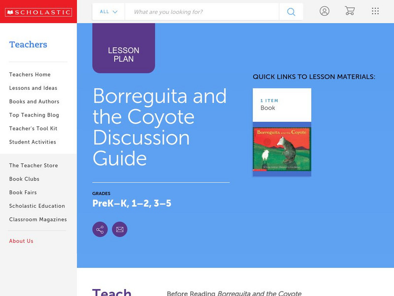 Scholastic: Discussion Guide: Borreguita and the Coyote Lesson Plan