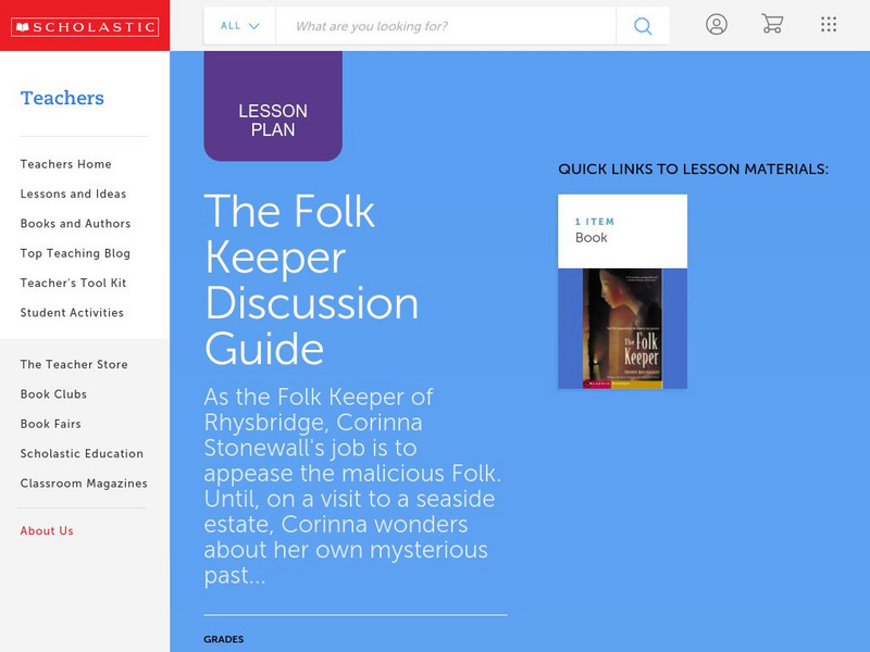 Scholastic: Discussion Guide: The Folk Keeper Lesson Plan