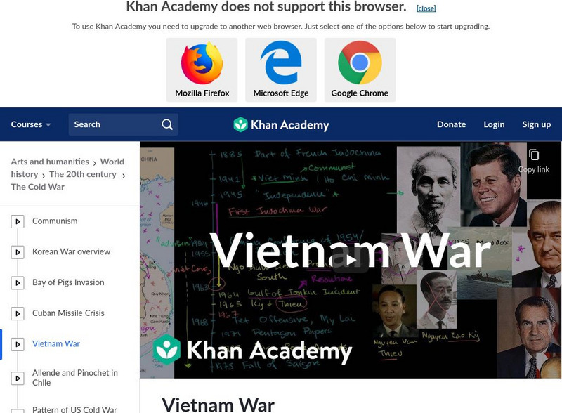Khan Academy: Vietnam War Instructional Video Khan Academy: Vietnam War Instructional Video