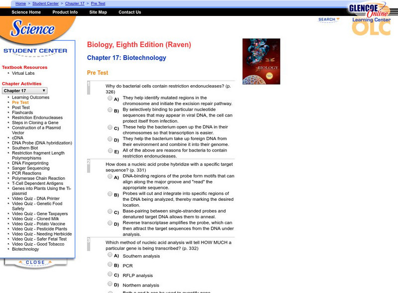 Mc Graw Hill: Biotechnology Unknown Type