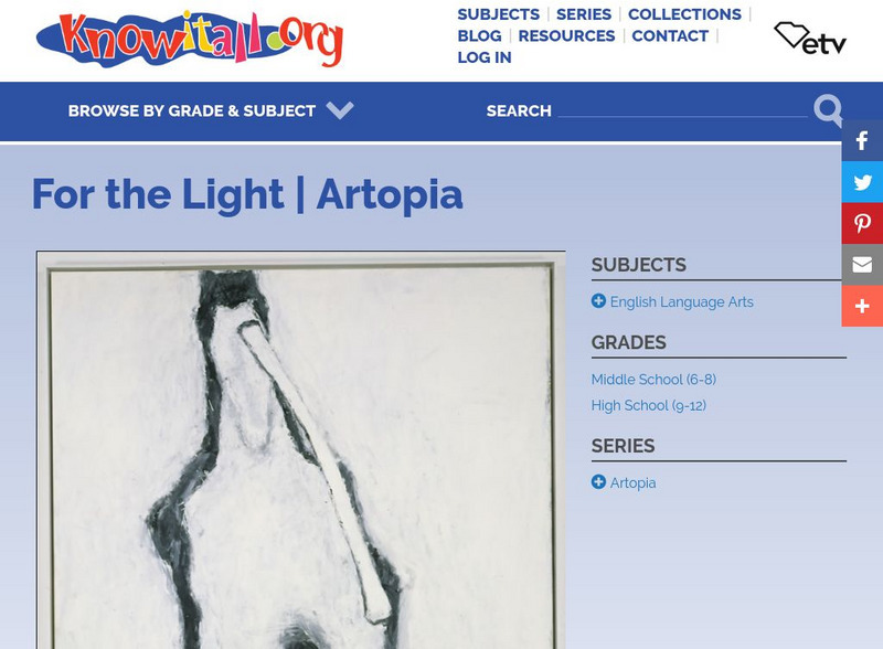 Etv: Artopia: Painting Critic: For the Light by Rothenberg Activity Etv: Artopia: Painting Critic: For the Light by Rothenberg Activity