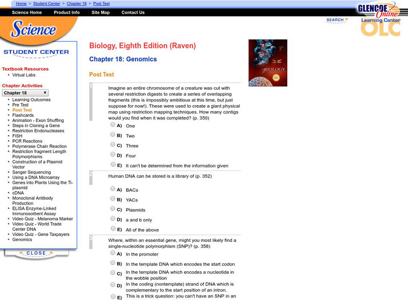 Mc Graw Hill: Genomics Unknown Type Mc Graw Hill: Genomics Unknown Type