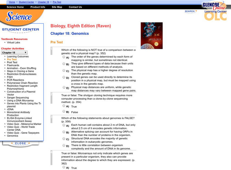 Mc Graw Hill: Genomics Unknown Type Mc Graw Hill: Genomics Unknown Type