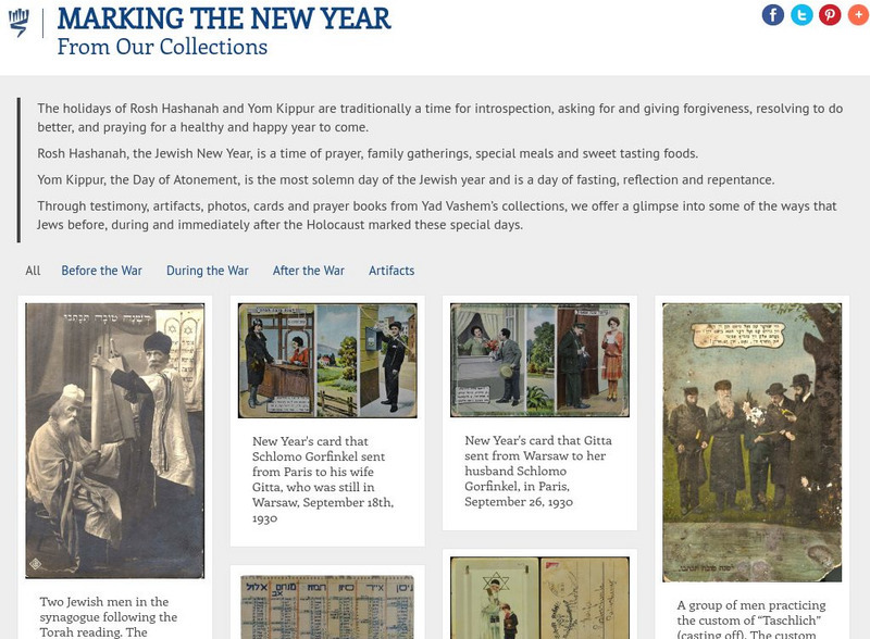 Yad Vashem: Marking the New Year Website Yad Vashem: Marking the New Year Website