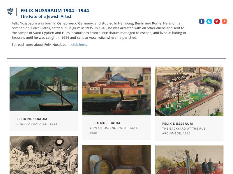 Yad Vashem: Felix Nussbaum the Fate of a Jewish Artist Website Yad Vashem: Felix Nussbaum the Fate of a Jewish Artist Website