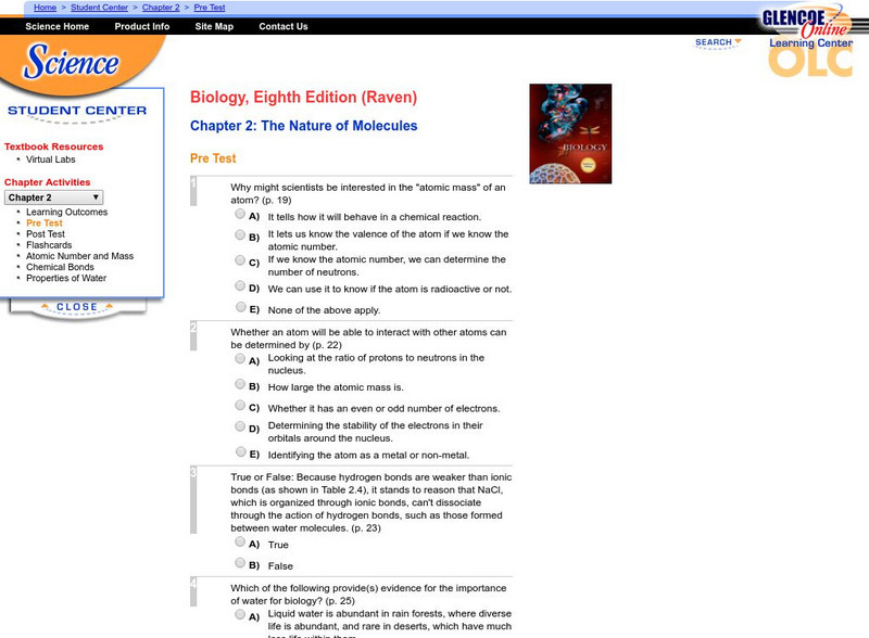 Mc Graw Hill: Nature of Molecules Unknown Type Mc Graw Hill: Nature of Molecules Unknown Type