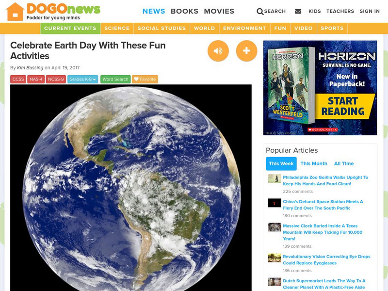 Dogo News: Celebrate Earth Day With These Fun Activities Unit Plan Dogo News: Celebrate Earth Day With These Fun Activities Unit Plan
