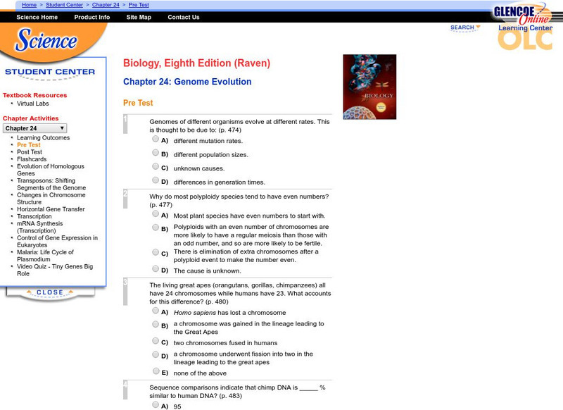 Mc Graw Hill: Genome Evolution Unknown Type Mc Graw Hill: Genome Evolution Unknown Type