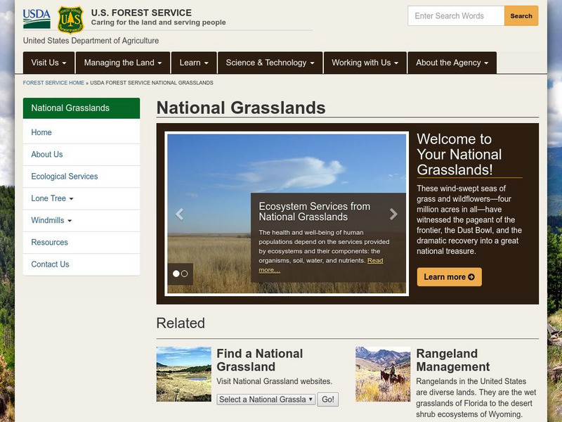 Usda Forest Service: National Grasslands Website Usda Forest Service: National Grasslands Website