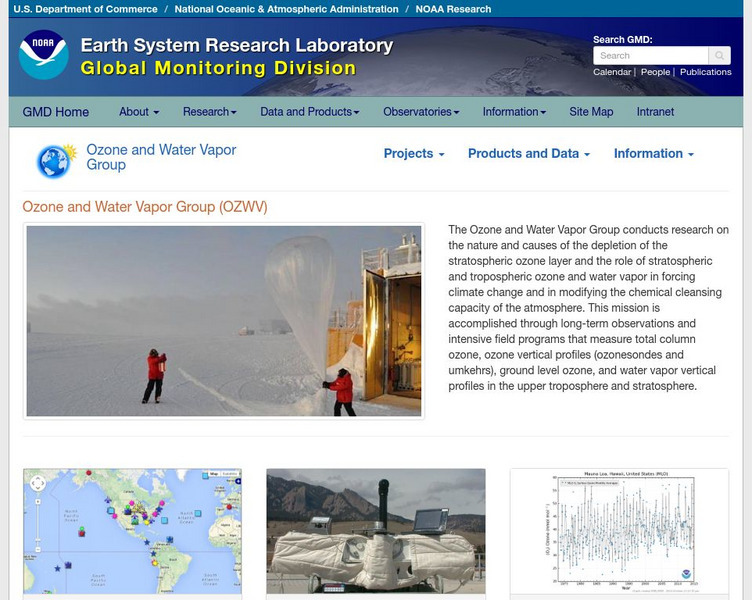 Noaa: Cmdl: Ozone and Water Vapor Group Website Noaa: Cmdl: Ozone and Water Vapor Group Website