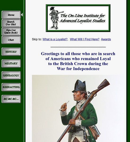 The on Line Institute for Advanced Loyalist Studies Website The on Line Institute for Advanced Loyalist Studies Website