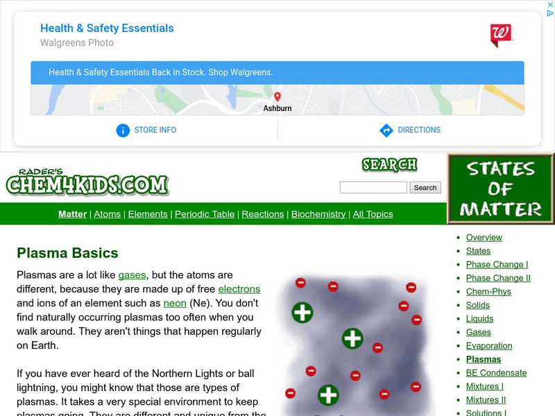Chem4 Kids: Plasma Handout