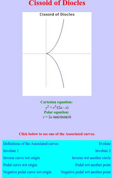 University of St. Andrews: Cissoid of Diocles Activity University of St. Andrews: Cissoid of Diocles Activity