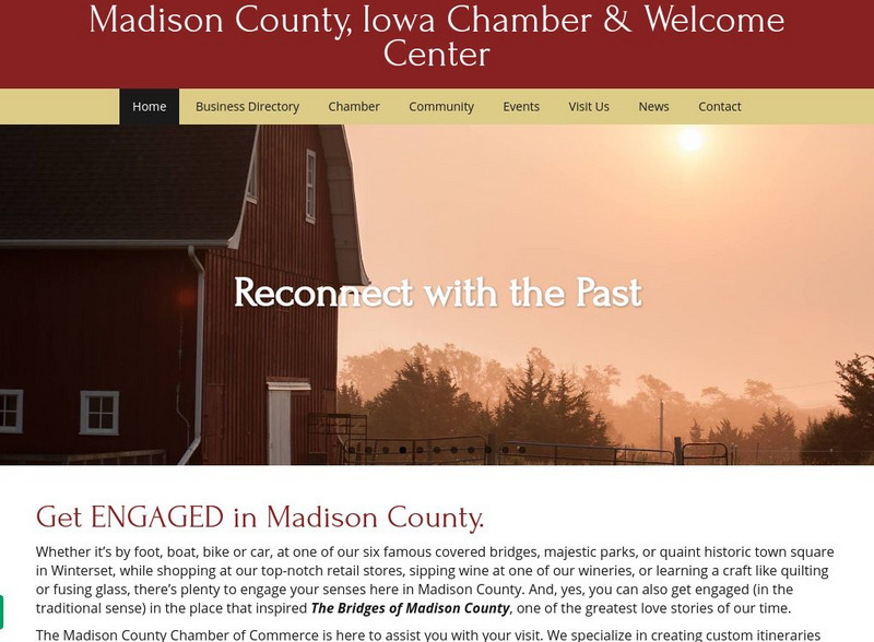 Madison County, Iowa Home Page Website