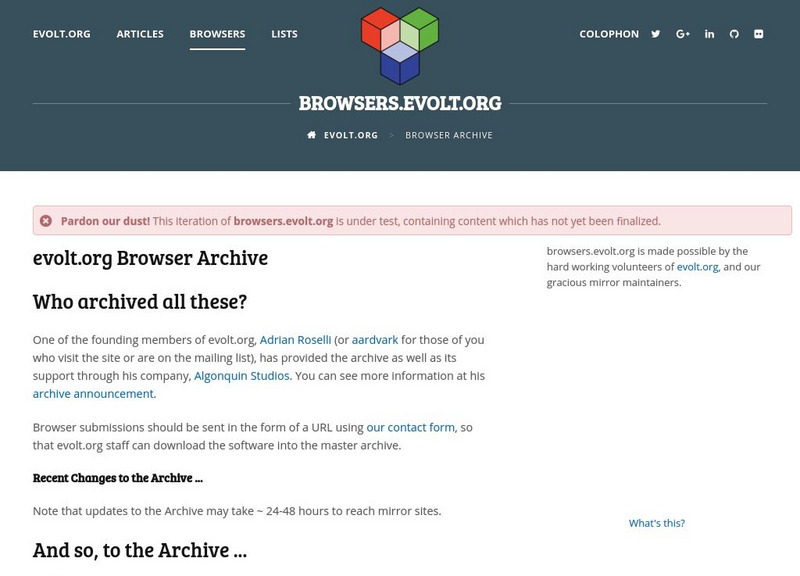 Browser Archives Website Browser Archives Website