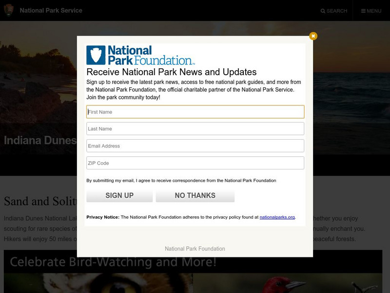 National Park Service: Indiana Dunes Website National Park Service: Indiana Dunes Website