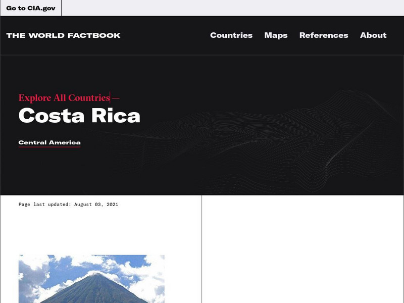 Cia: World Factbook: Costa Rica Handout Cia: World Factbook: Costa Rica Handout