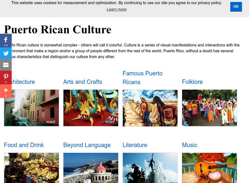 Welcome to Puerto Rico: Puerto Rico Culture Handout