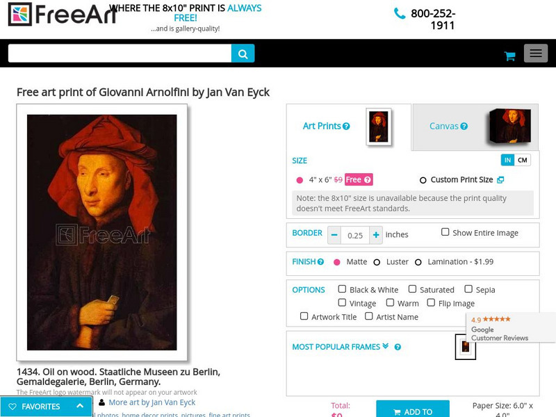 Olga's Gallery: Jan Van Eyck Graphic