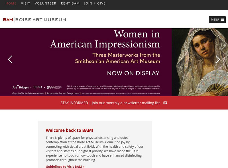 Boise Art Museum Website Boise Art Museum Website