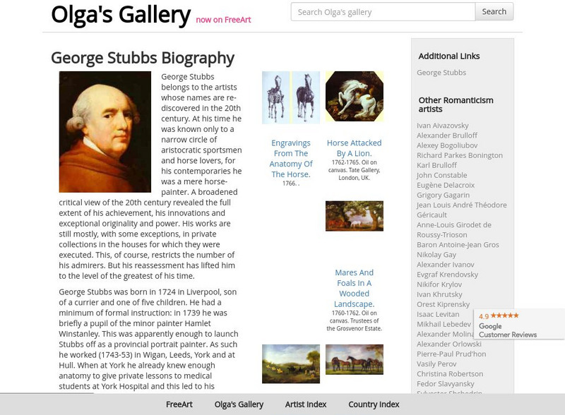 Olga's Gallery: George Stubbs Handout