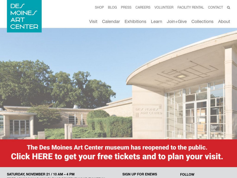 Des Moines Art Center Website