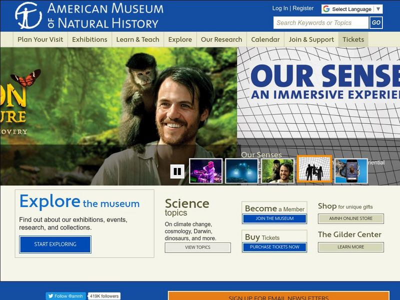 American Museum of Natural History Website American Museum of Natural History Website