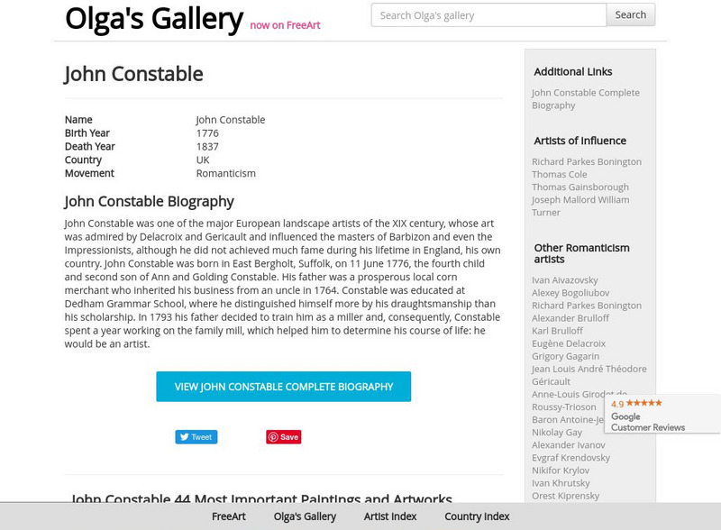 Olga's Gallery: John Constable Graphic Olga's Gallery: John Constable Graphic