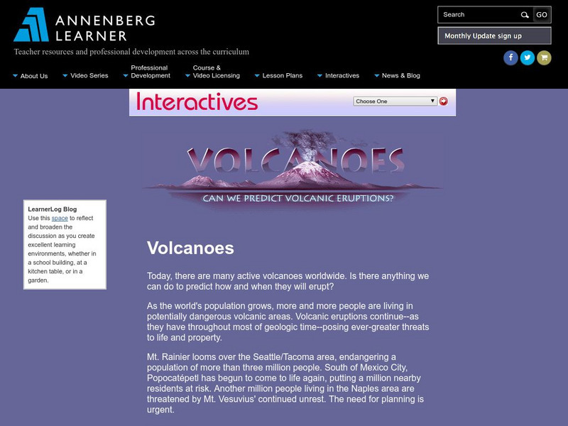 Annenberg Learner: Volcanoes: Can We Predict Volcanic Eruption Interactive Annenberg Learner: Volcanoes: Can We Predict Volcanic Eruption Interactive