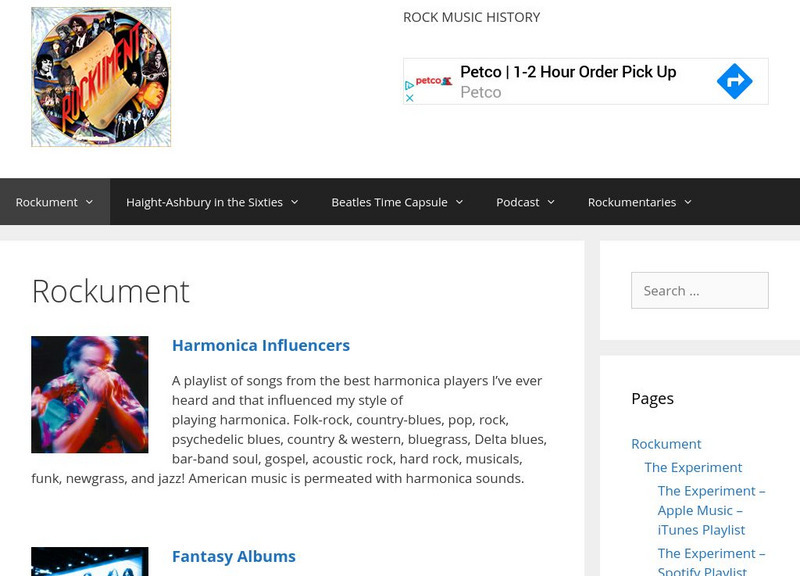 Rockument Website Rockument Website
