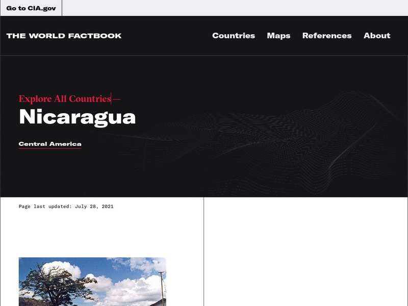 Cia: World Factbook: Nicaragua Handout