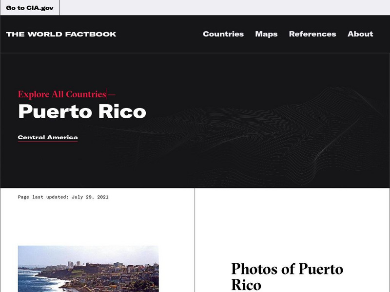 Cia: World Factbook: Puerto Rico Handout