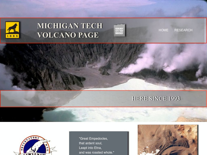 Michigan Technical University: Volcanoes Page Website Michigan Technical University: Volcanoes Page Website