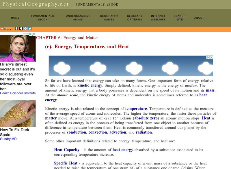 Fund. Of Phys. Geography/energy, Temperature, and Heat eBook Fund. Of Phys. Geography/energy, Temperature, and Heat eBook