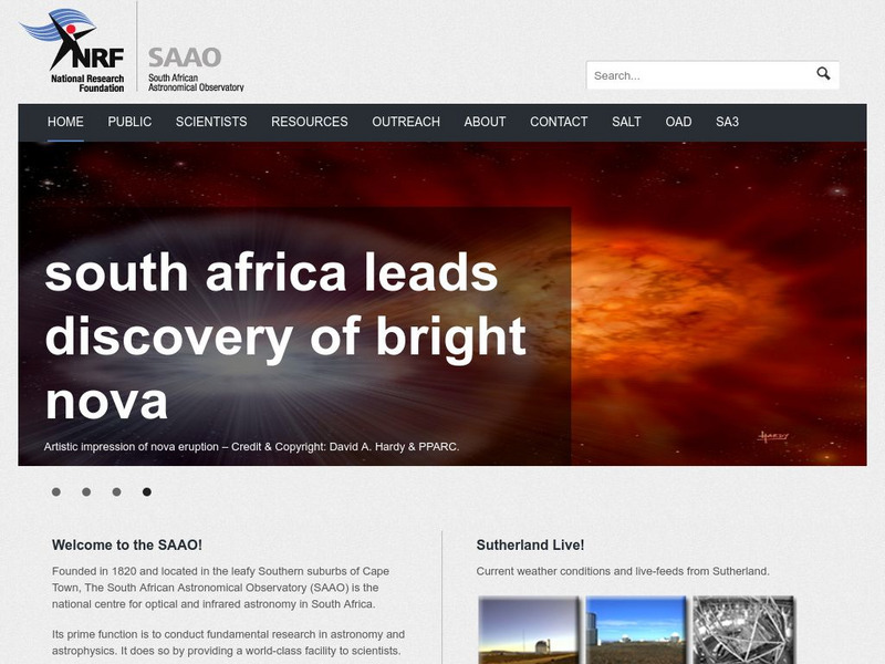 South African Astronomical Observatory Website South African Astronomical Observatory Website