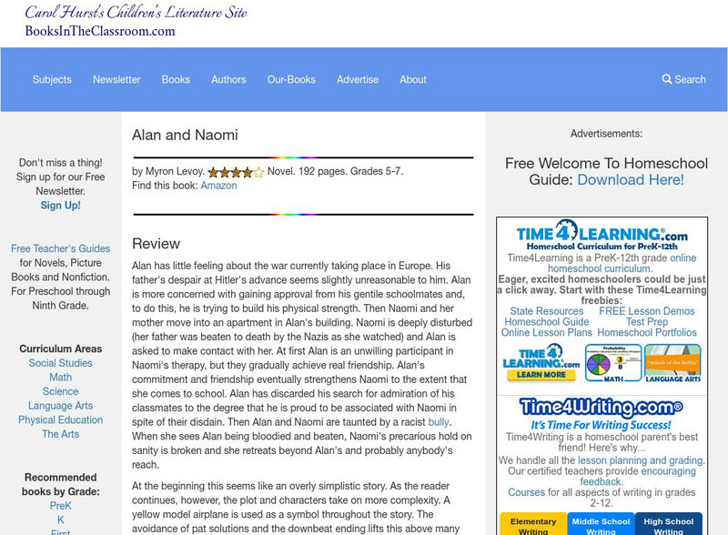 Carol Hurst's Children's Literature Site: Alan and Naomi Website Carol Hurst's Children's Literature Site: Alan and Naomi Website