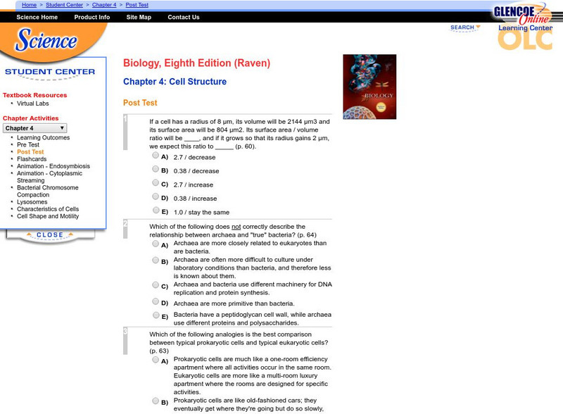 Mc Graw Hill: Cell Structure Unknown Type