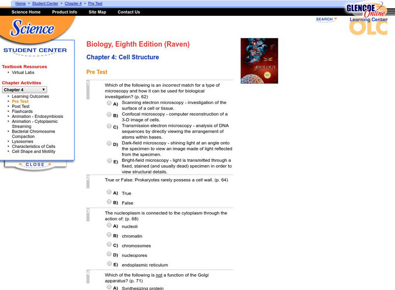 Mc Graw Hill: Cell Structure Unknown Type