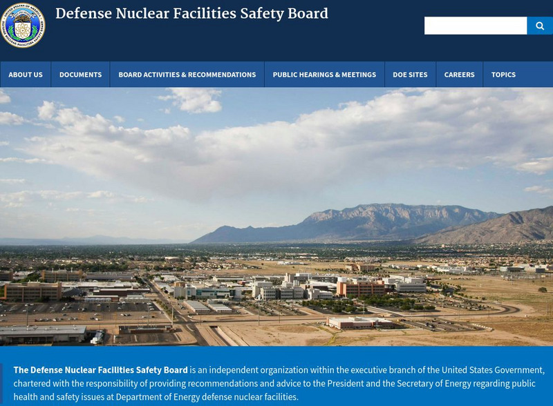 Defense Nuclear Facilities Safety Board Website Defense Nuclear Facilities Safety Board Website