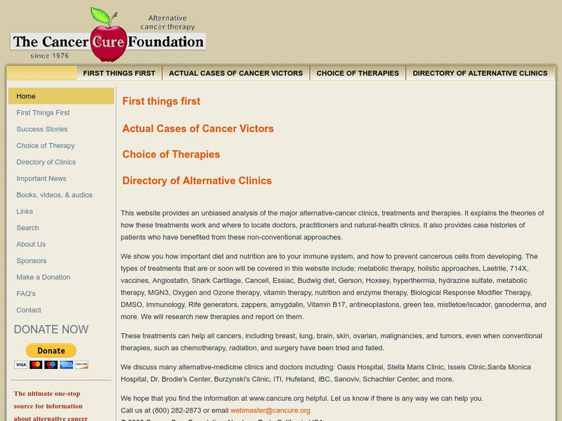 The Cure Research Foundation Website The Cure Research Foundation Website